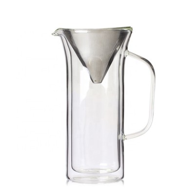 High Borosilicate Glass Coffee Maker With Reusable Filter