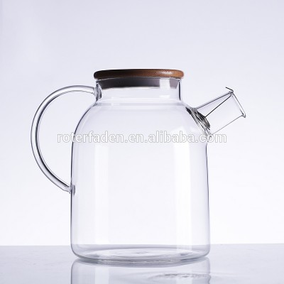 Roter Faden heat resistant glass teapot with warmer