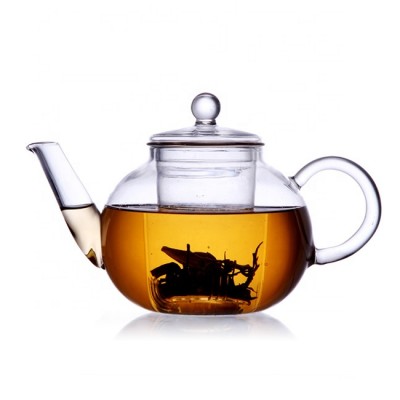 Wholesale glass teapot glass tea cup set