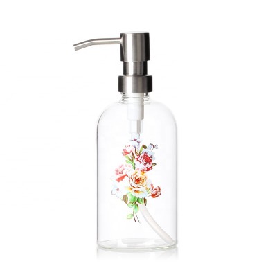 Glass Liquid Soap Dispenser Hand Wash Sanitizer Soft Foam oil Bath Lotion Shampoo Dispenser Bottle With decals